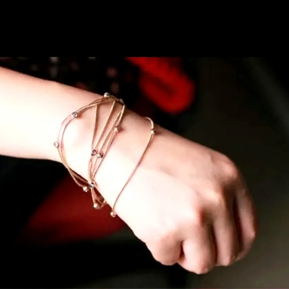 Rose Gold Bracelet +FREE Earrings